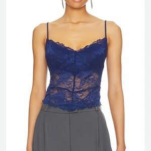 Heart Eyes Cami in Estate Blue